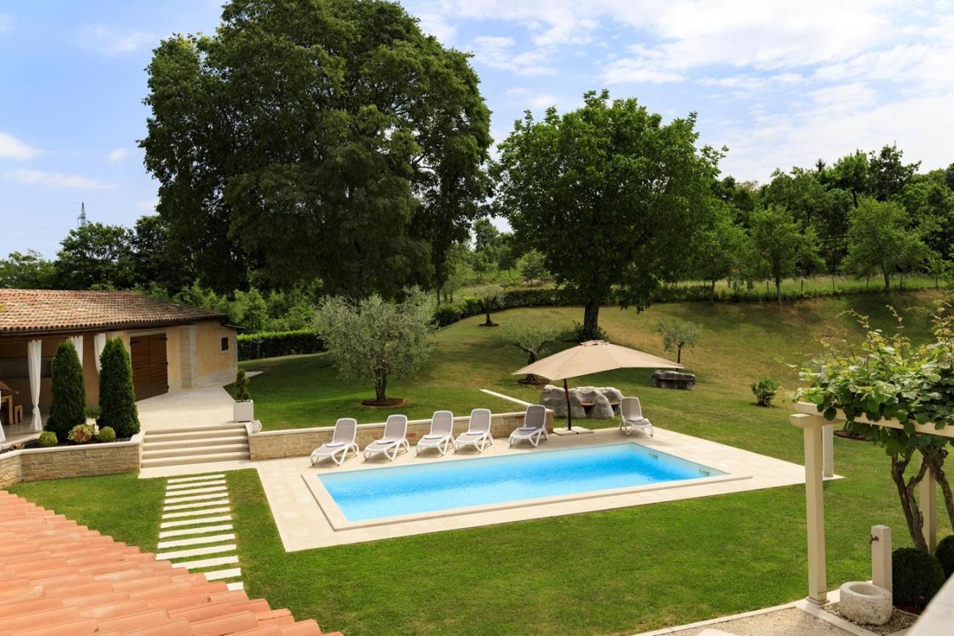 פאזין Villa Viscum In Central Istria For 8 Persons With Large Garden - Pet Friendly מראה חיצוני תמונה